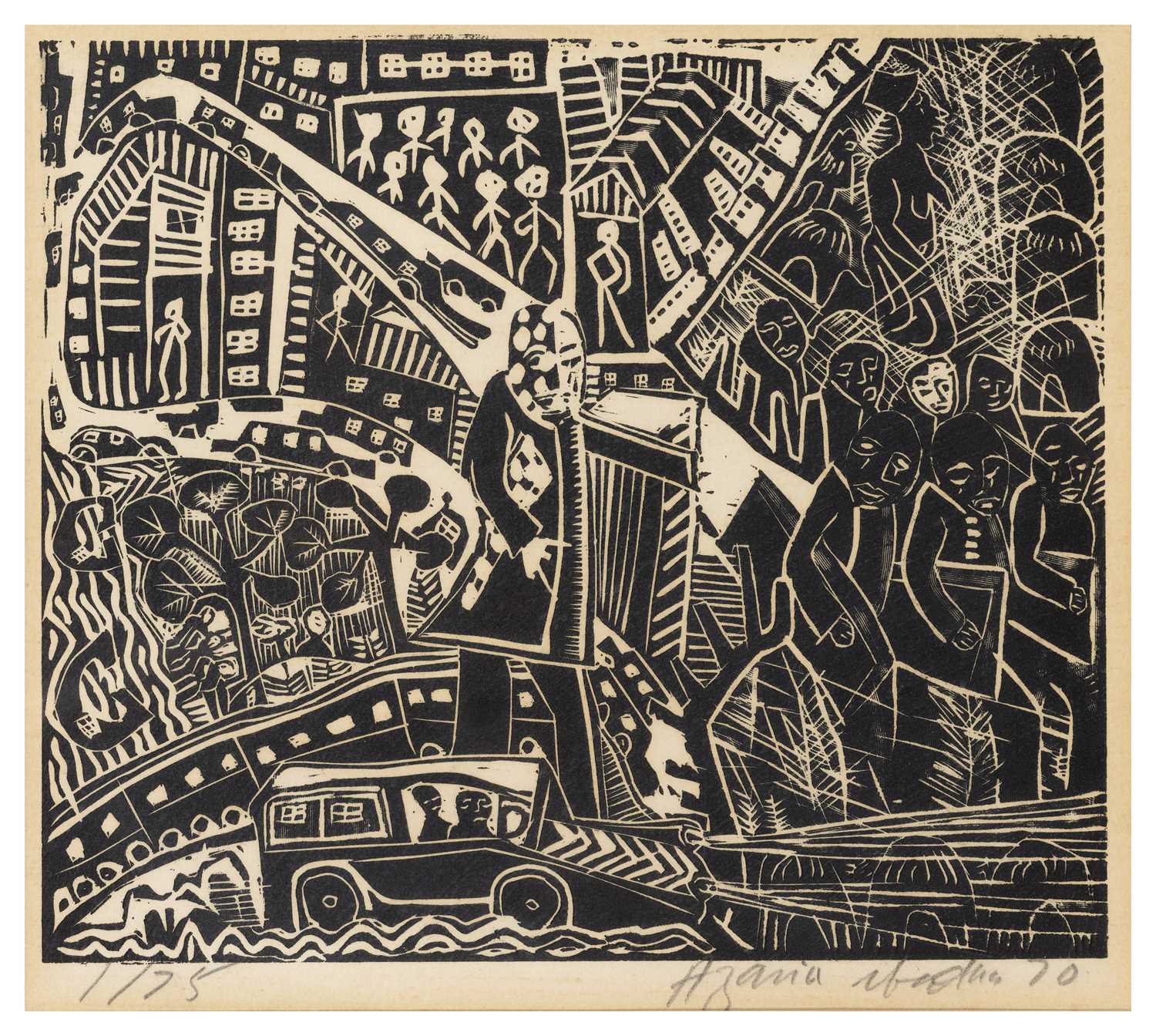 Lot 52 - Azaria Mbatha (South Africa 1941-2018)
