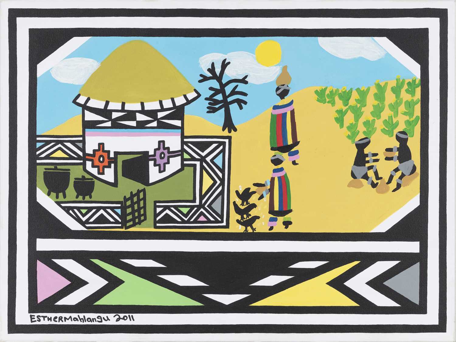 Lot 95 - Esther Mahlangu (South Africa 1935-)
