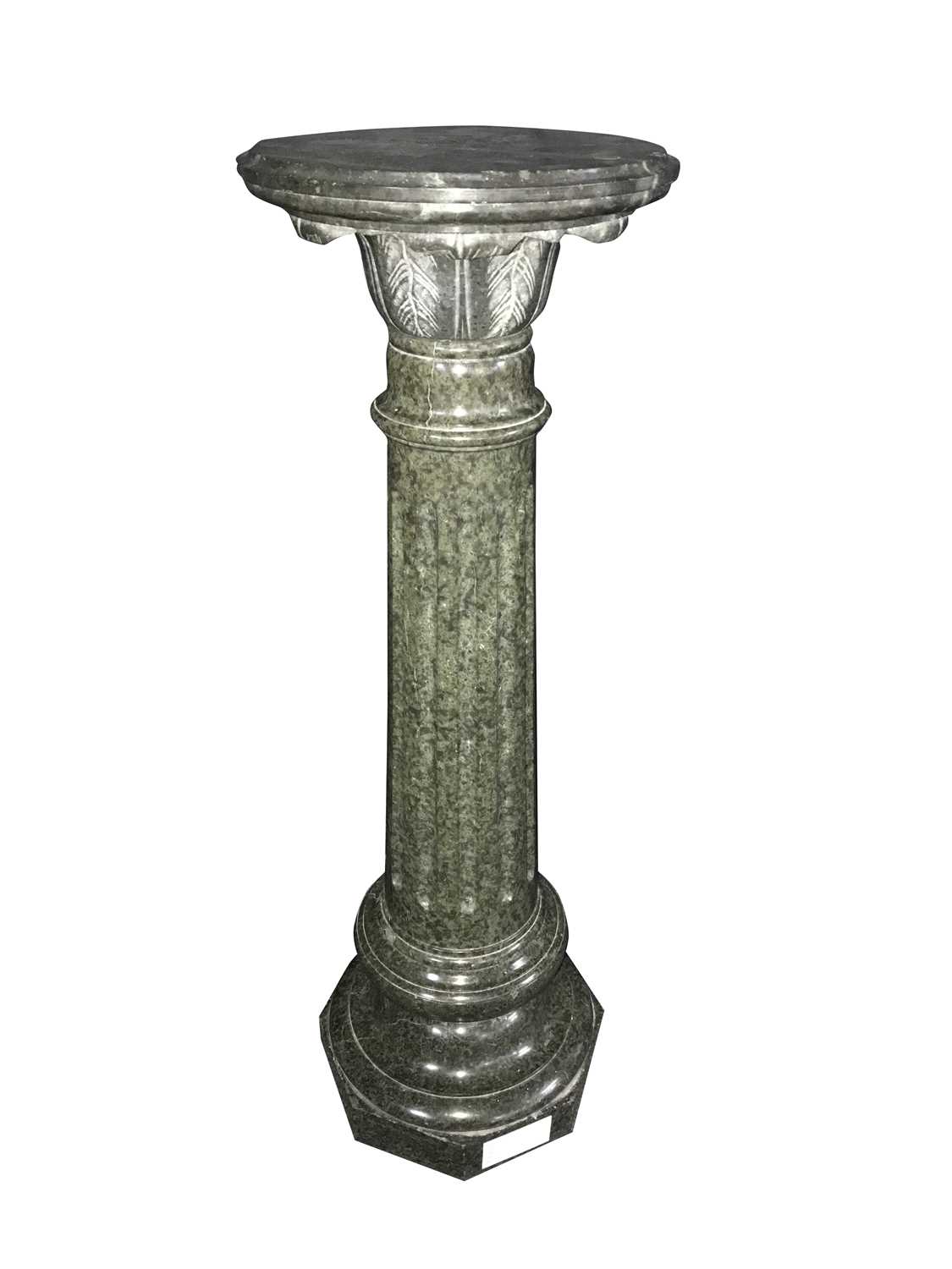Lot 4 - Green Marble Pedestal, 20th Century