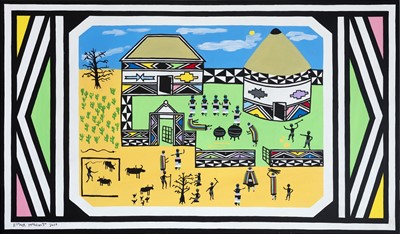 Lot 13 - Esther Mahlangu (South Africa 1935-)