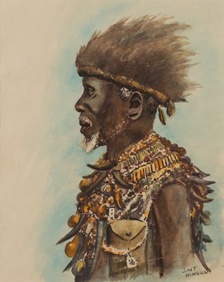 Lot 18 - Simon Mnguni (South Africa 1885-1956)